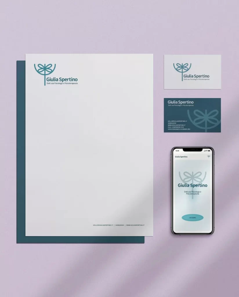 studio immagine coordinata psicologa psicoterapeuta reggio emilia